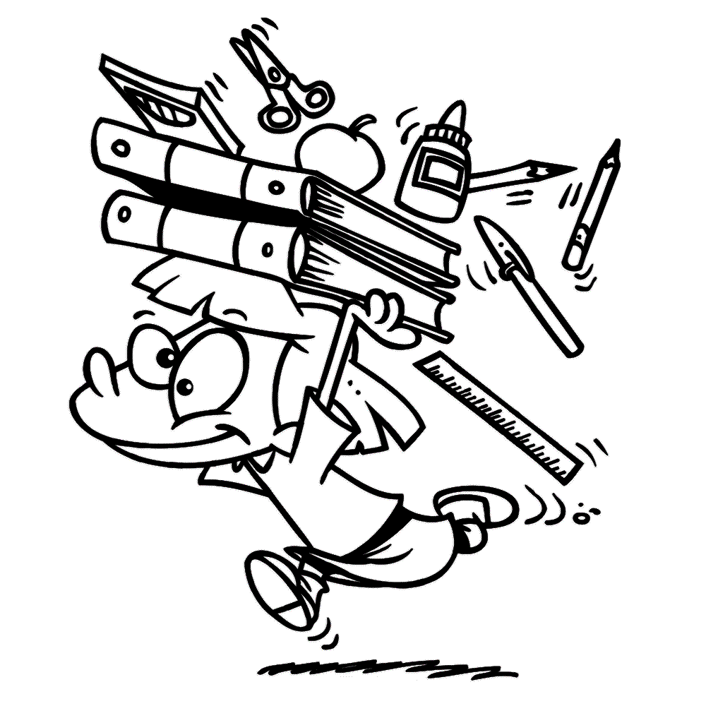 Schulanfang & erster Schultag: Ausmalbilder & Malvorlagen - 100% KOSTENLOS