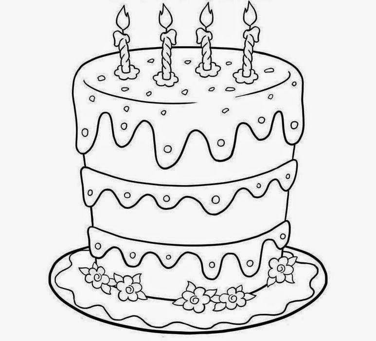 Kuchen &amp; Torte Ausmalbilder &amp; Malvorlagen 100 KOSTENLOS