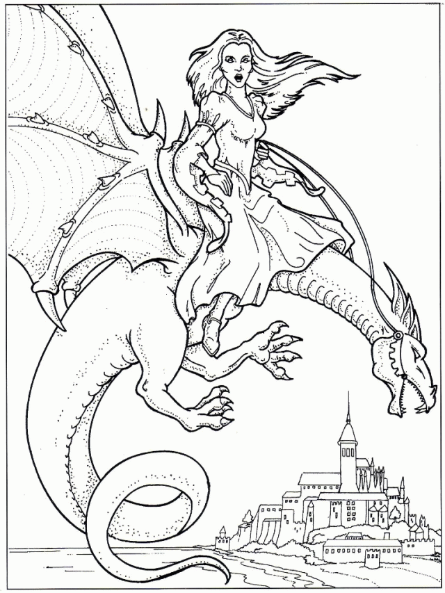 Ausmalbilder Chinesische Drachen - Ausmalbilder Drachen Ausdrucken