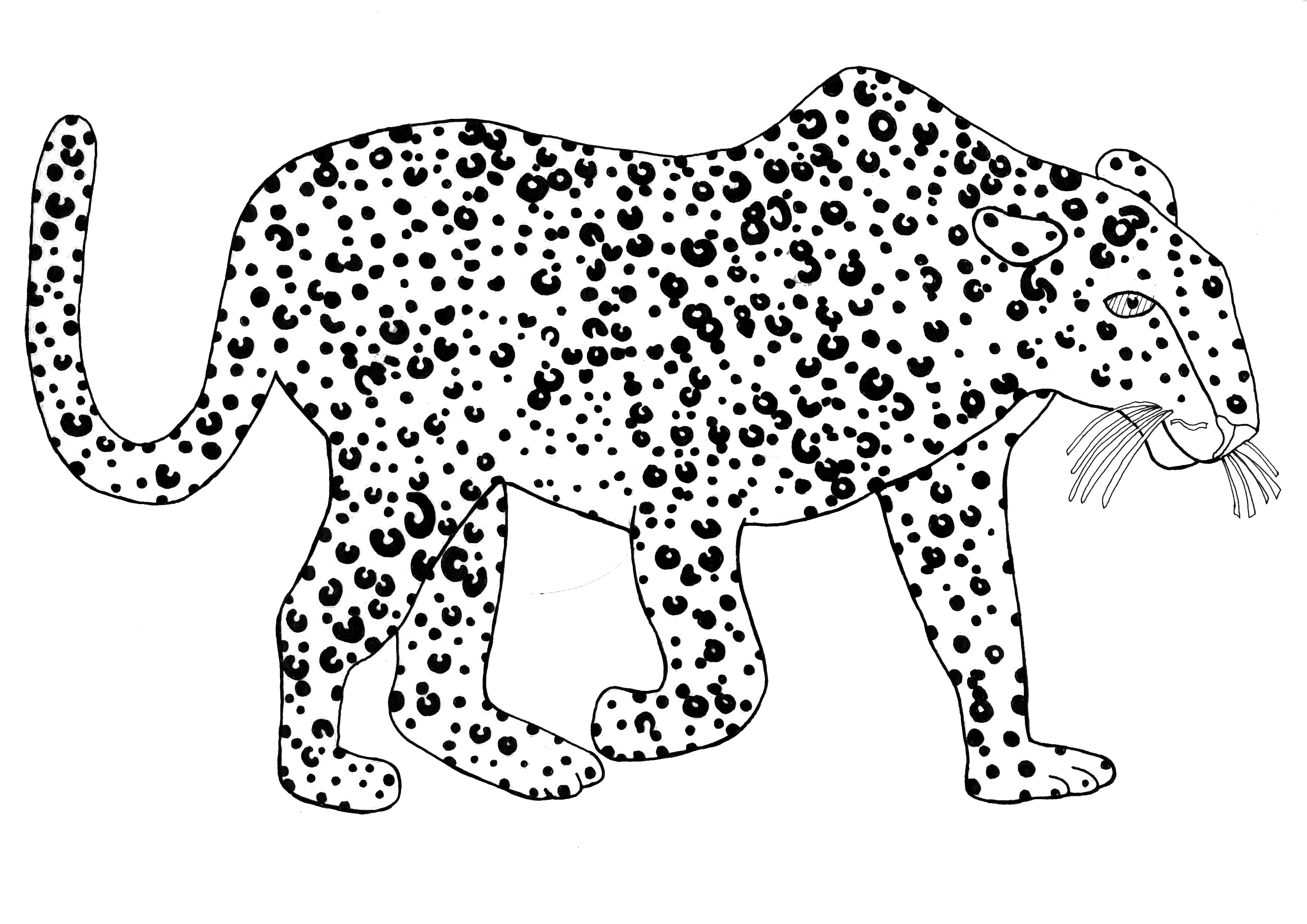 leopard ausmalbilder  malvorlagen  100 kostenlos