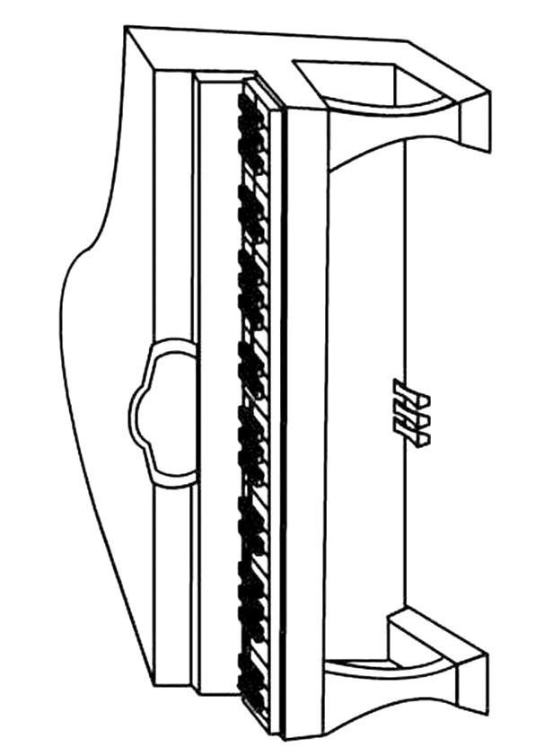 Piano & Klavier: Ausmalbilder & Malvorlagen - 100% KOSTENLOS