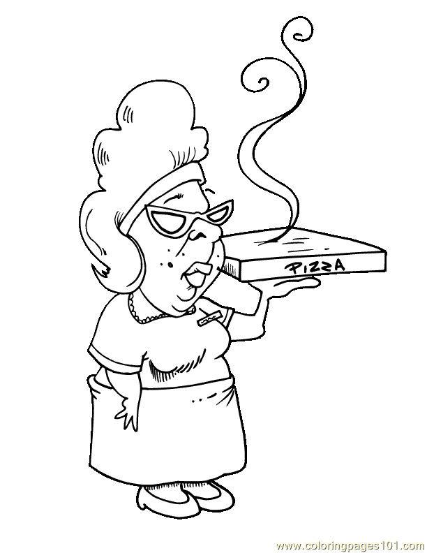 Pizza: Ausmalbilder & Malvorlagen - 100% KOSTENLOS