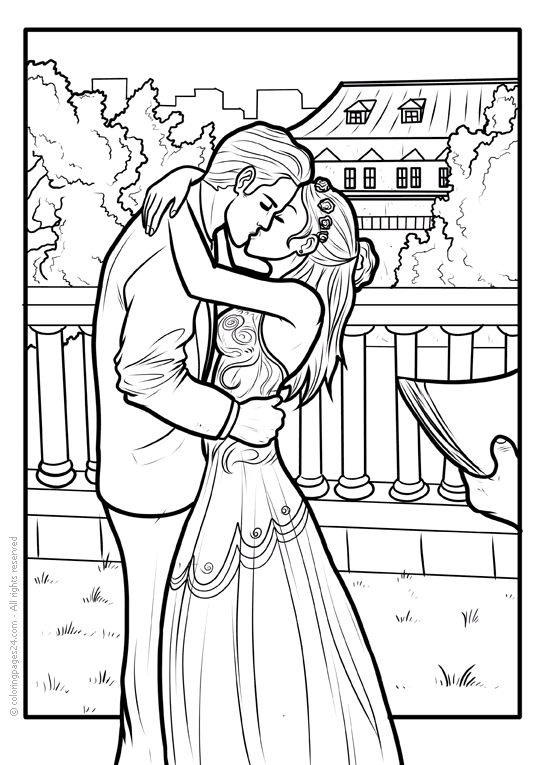 Hochzeit: Ausmalbilder & Malvorlagen - 100% KOSTENLOS