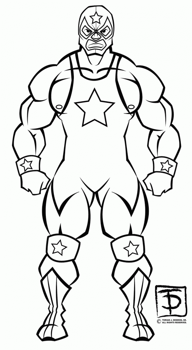 Lass die Muskeln spielen! Entdecke die Welt der Wrestling Ausmalbilder!