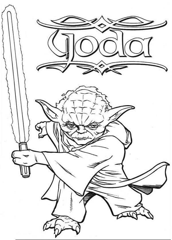 Yoda: Ausmalbilder & Malvorlagen - 100% KOSTENLOS