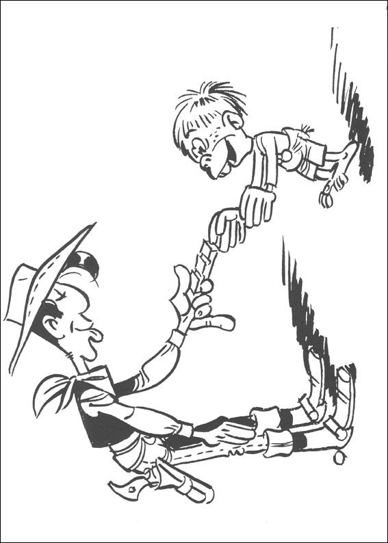 Lucky Luke: Ausmalbilder & Malvorlagen - 100% KOSTENLOS