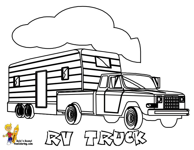 Squatted Truck Coloring Pages Coloring Pages